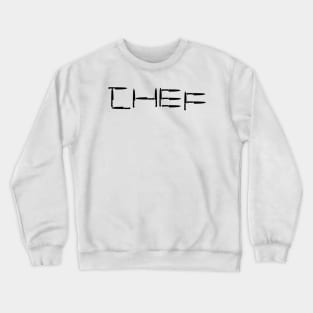 Chef Knife Typography Crewneck Sweatshirt